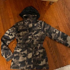 The North Face Camouflage Rain Jacket XS P Rare